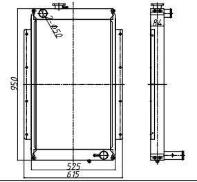 Escavatore Radiator di PC200-2 PC200LC-2 205-03-00014 205-03-62412