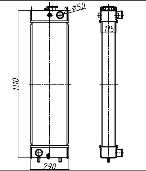 Escavatore Radiator LQ05P00041S010 LQ05P00032F1 di SK250-8 SK260-8 SK260LC-8 Kobelco