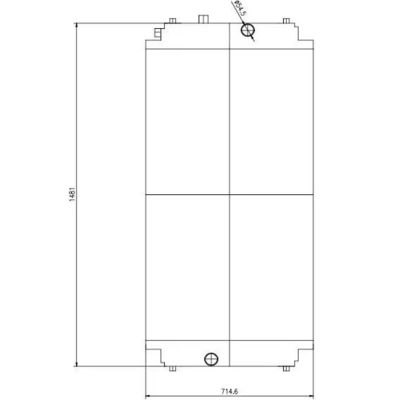 Radiatore d'acqua per motori diesel in alluminio C18 CATER 250-4452 2504452