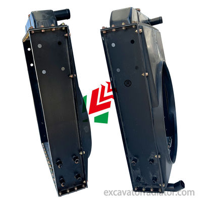 Radiatore per macchinari di ingegneria per Weichai K4105 elevata curva destra sinistra DF38 Macchinari pesanti accessori di raffreddamento
